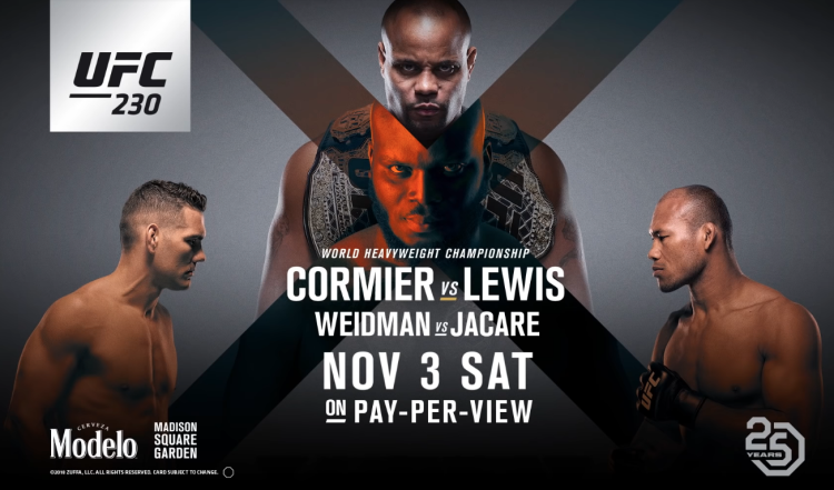 UFC 230 live results: Daniel Cormier vs. Derrick Lewis