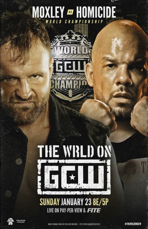 The Wrld on GCW live results: Jon Moxley vs. Homicide