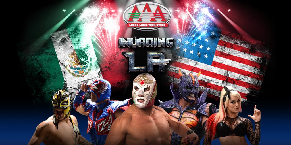 Lucha Libre AAA rescheduling Invading LA show