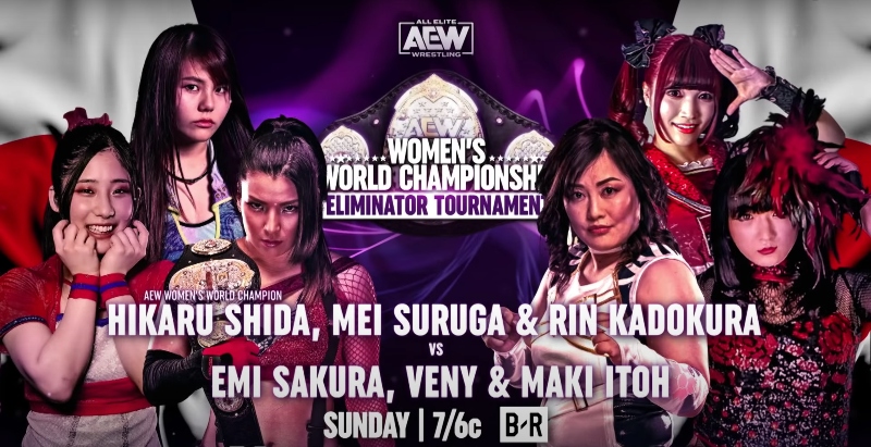 Japan Women’s tourney final, six-woman tag set for AEW Sunday