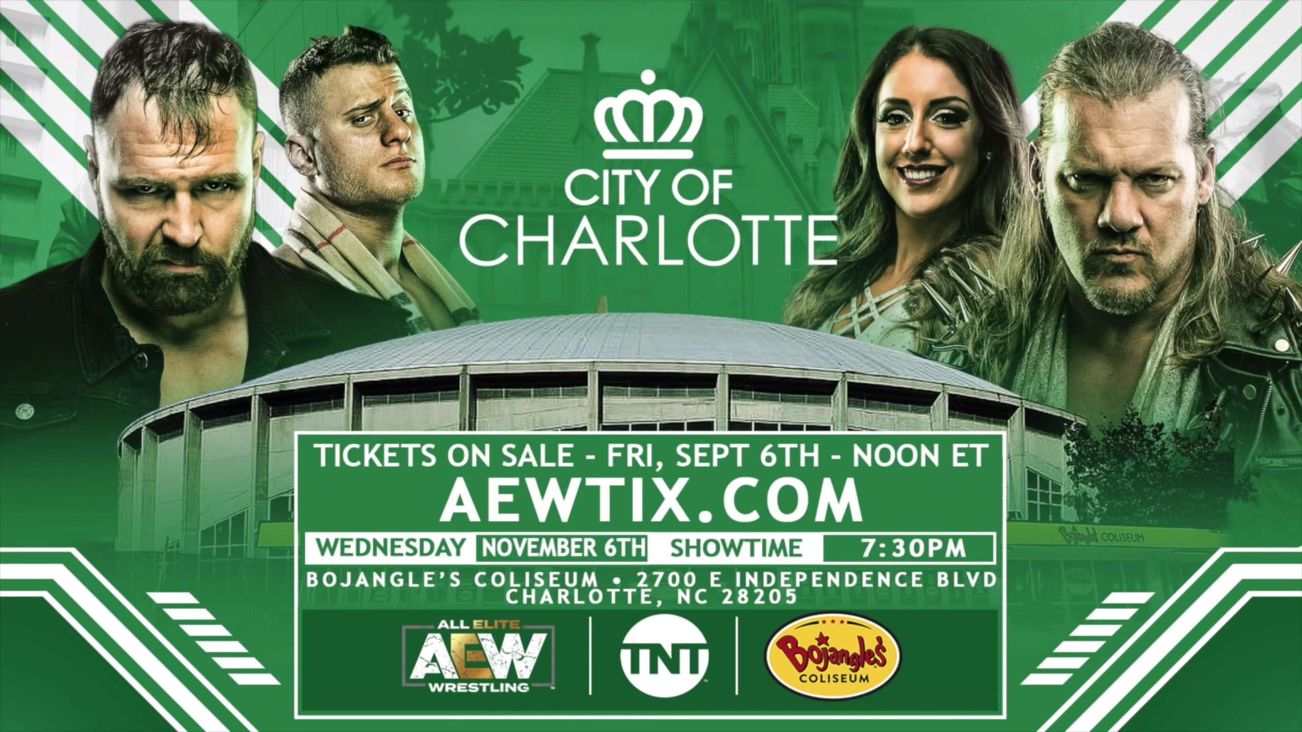 AEW heading to Charlotte, North Carolina for week six of TV