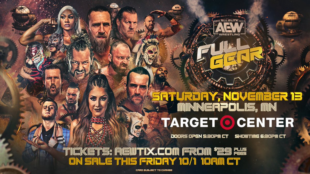 AEW Full Gear officially announced for Minneapolis’ Target Center