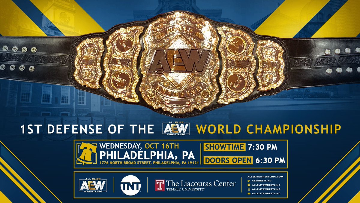 World title defense set for week three of AEW TV