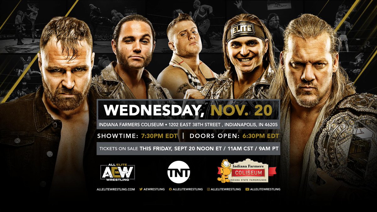Indianapolis to host week eight of AEW on TNT