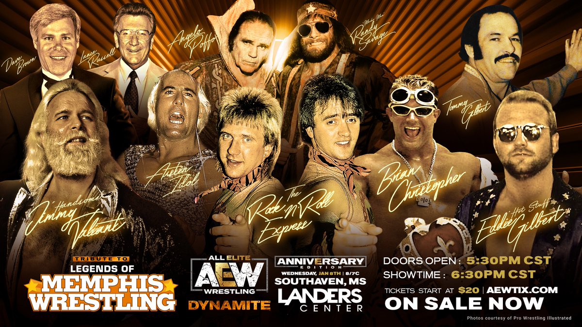AEW announces details for tribute to legends of Memphis wrestling