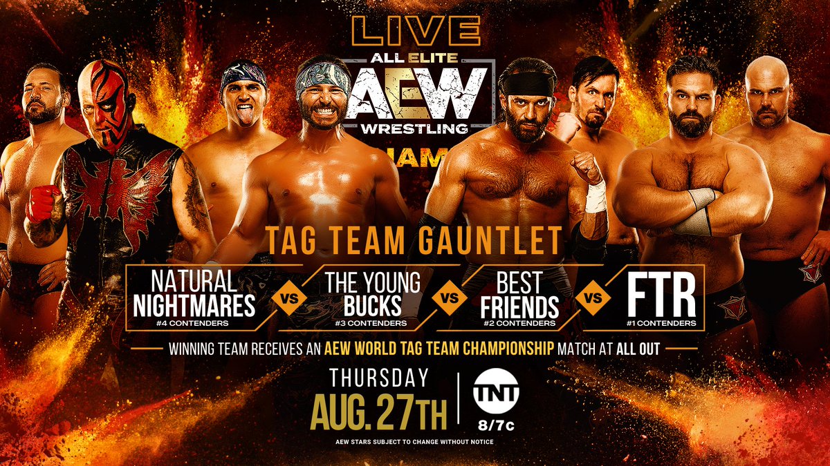 AEW Dynamite live results: Number one contender’s tag gauntlet