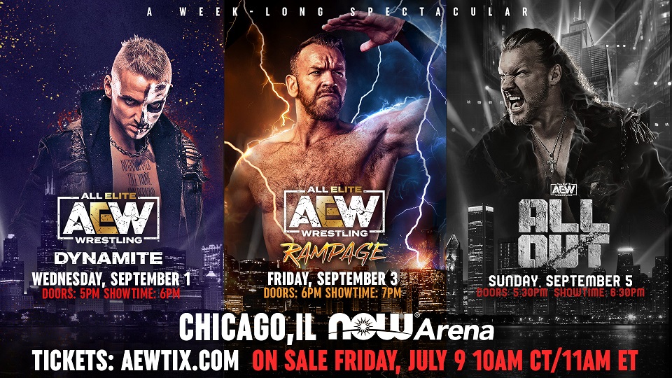 AEW announces Dynamite, Rampage, All Out ticket details for Chicago