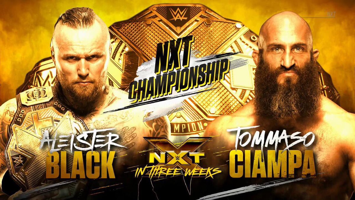 Black vs. Ciampa NXT title match set for later this month