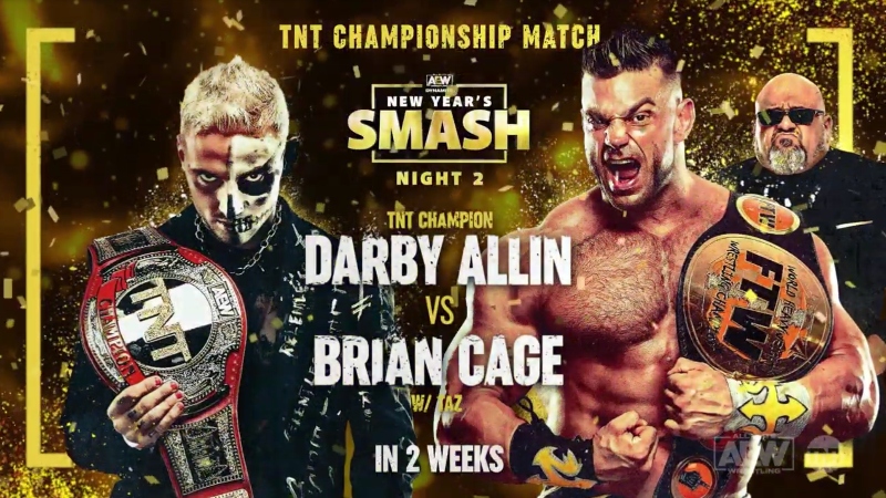 Allin-Cage TNT title match set for AEW New Year’s Smash night two