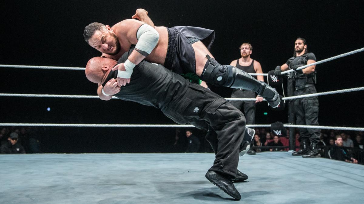 WWE Birmingham live results: Angle, Rollins & Ambrose vs. Joe & The Bar