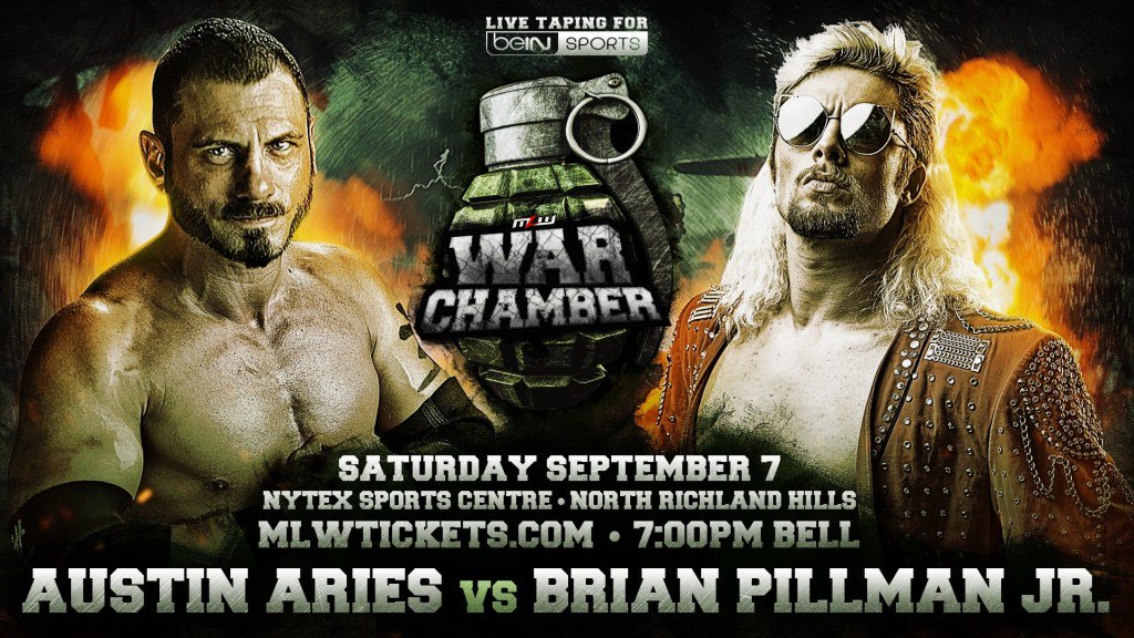 Austin Aries vs. Brian Pillman Jr. added to MLW tapings