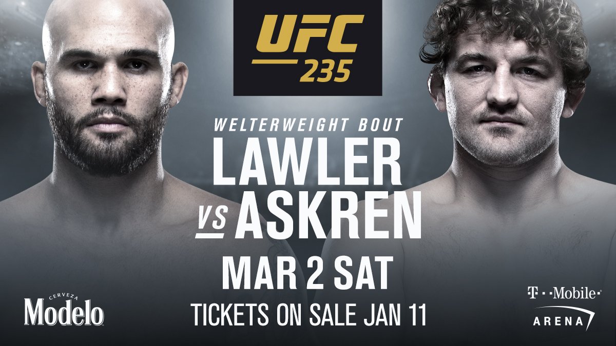 Ben Askren vs. Robbie Lawler rebooked for UFC 235