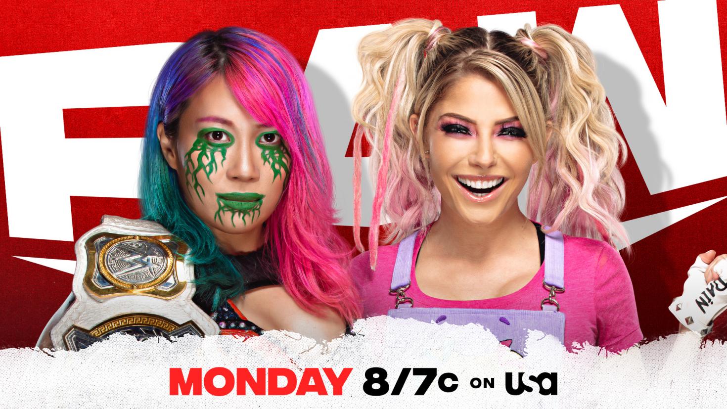 Asuka vs. Alexa Bliss Women’s title match set for WWE Raw