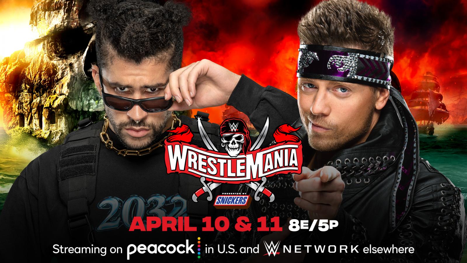 Bad Bunny vs. The Miz announced for WWE WrestleMania 37