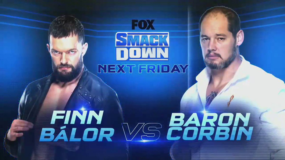 Finn Balor to face Baron Corbin on next week’s WWE SmackDown