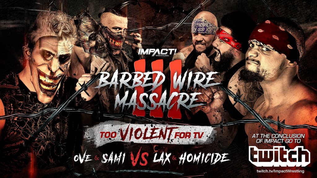 Impact Wrestling results: OVE vs. LAX in Barbed Wire Massacre III