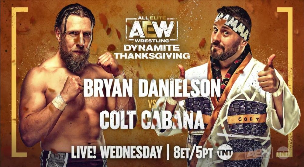 Bryan Danielson vs. Colt Cabana set for AEW Dynamite
