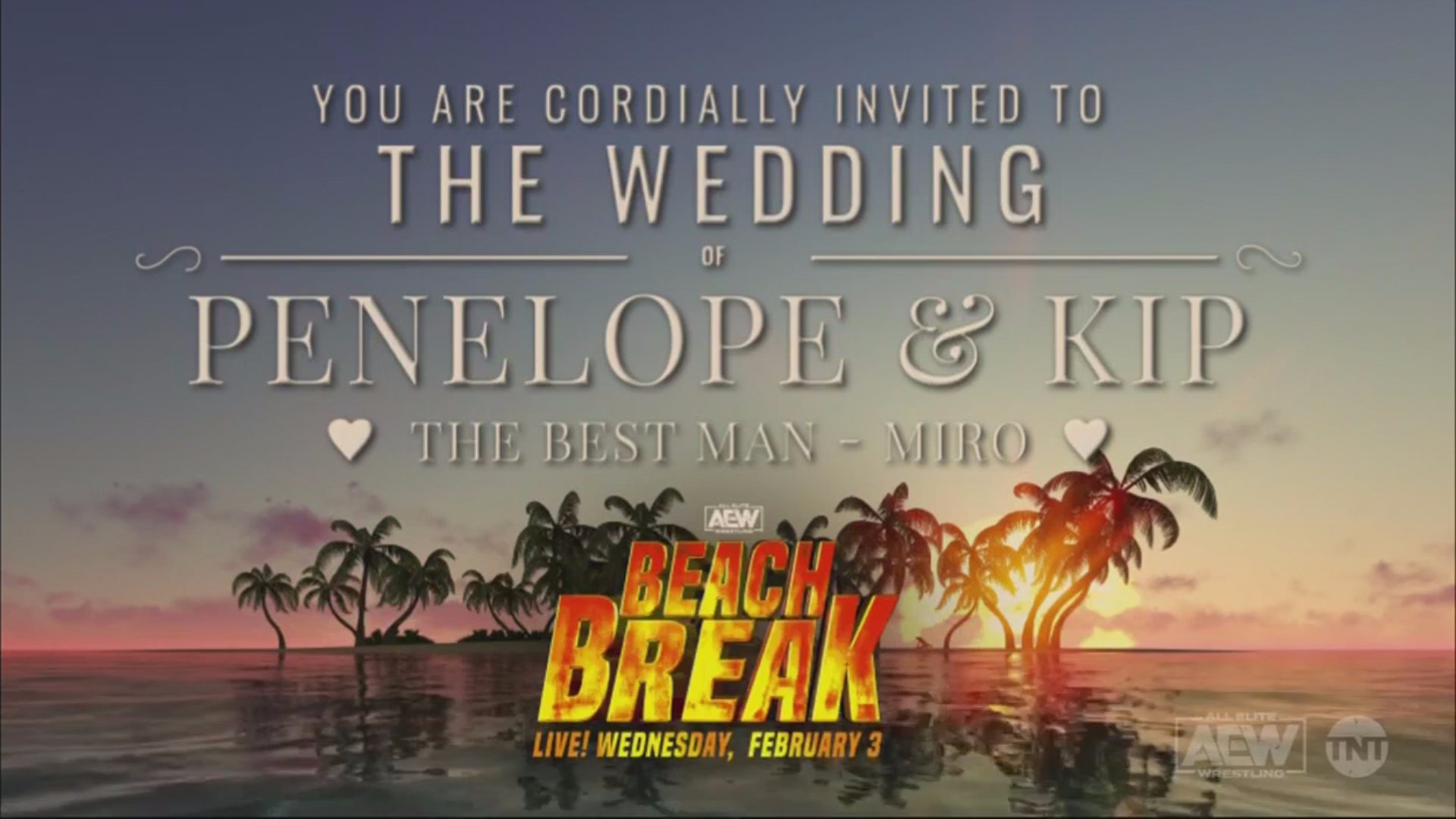 Kip Sabian-Penelope Ford wedding announced for AEW Beach Break