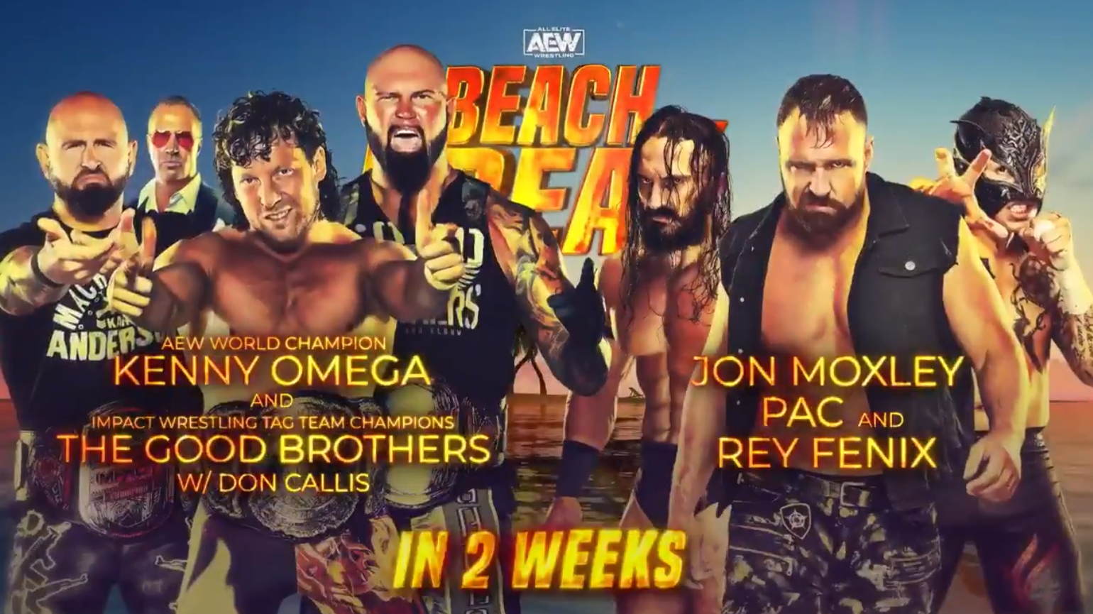 Six-man tag match to headline AEW Beach Break