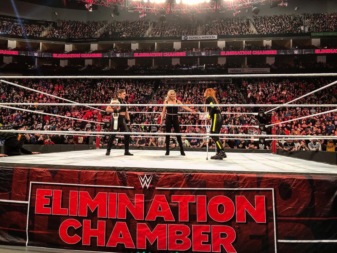 Becky Lynch appears at WWE Elimination Chamber