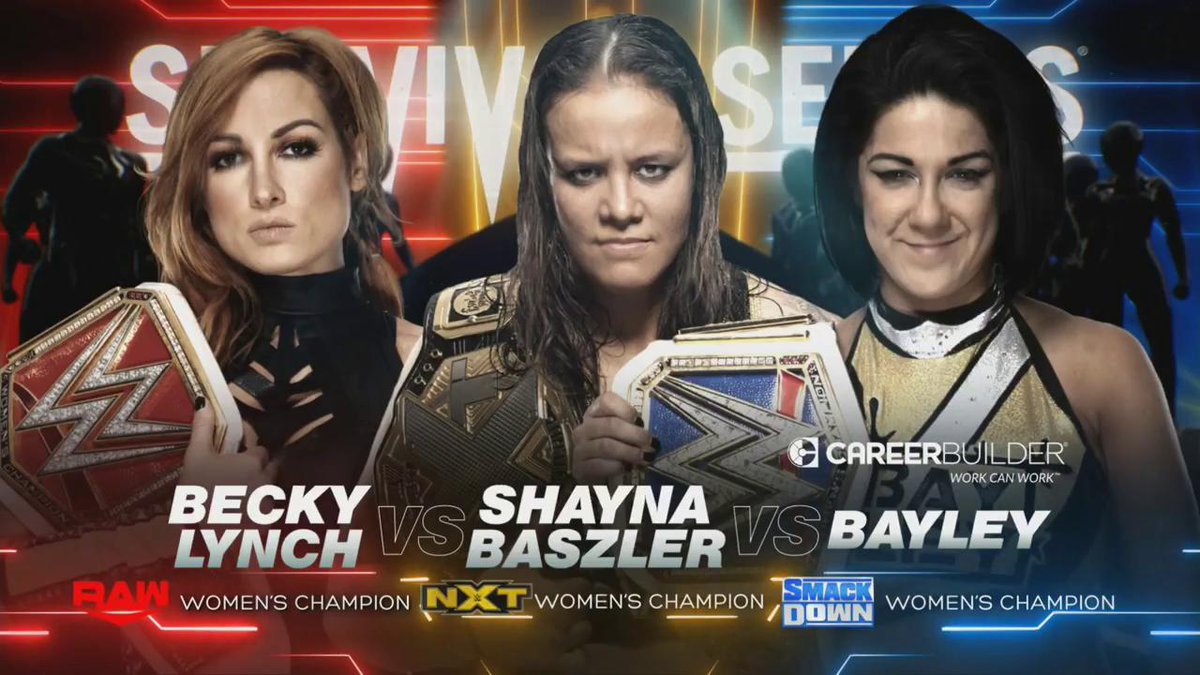 Becky Lynch vs. Bayley vs. Shayna Baszler set for WWE Survivor Series
