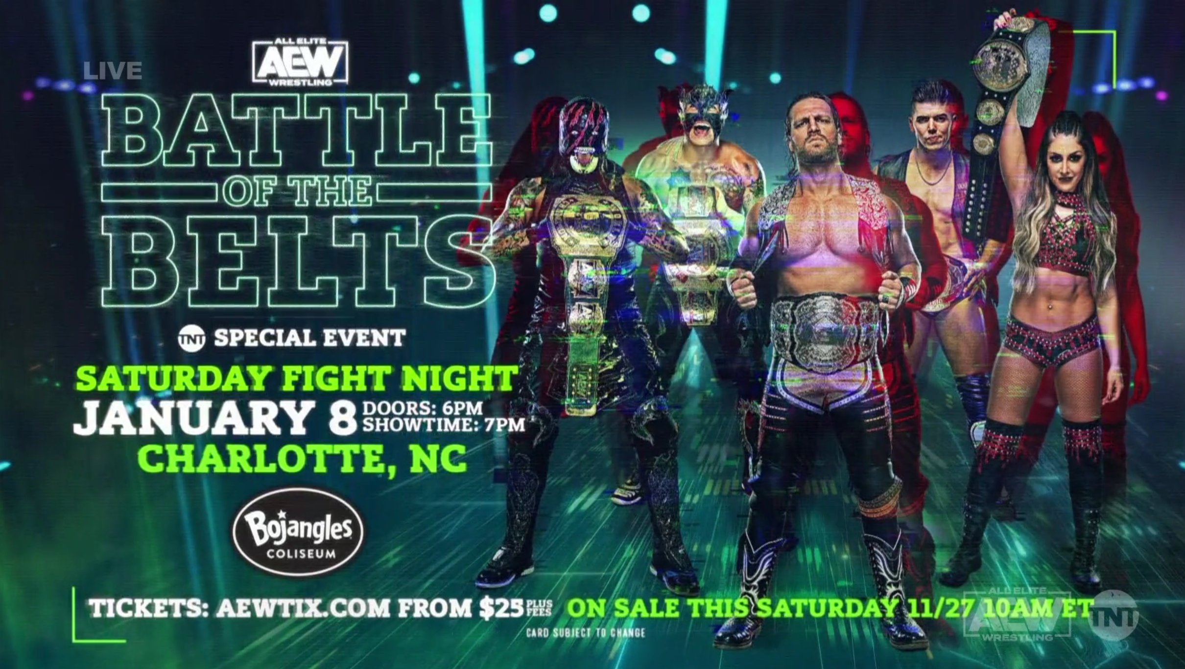 AEW announces Battle of the Belts special event for January
