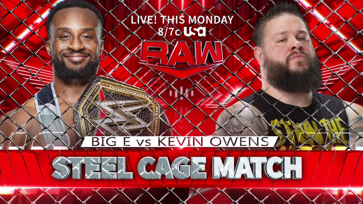 Steel cage match, Miz TV segment set for WWE Raw