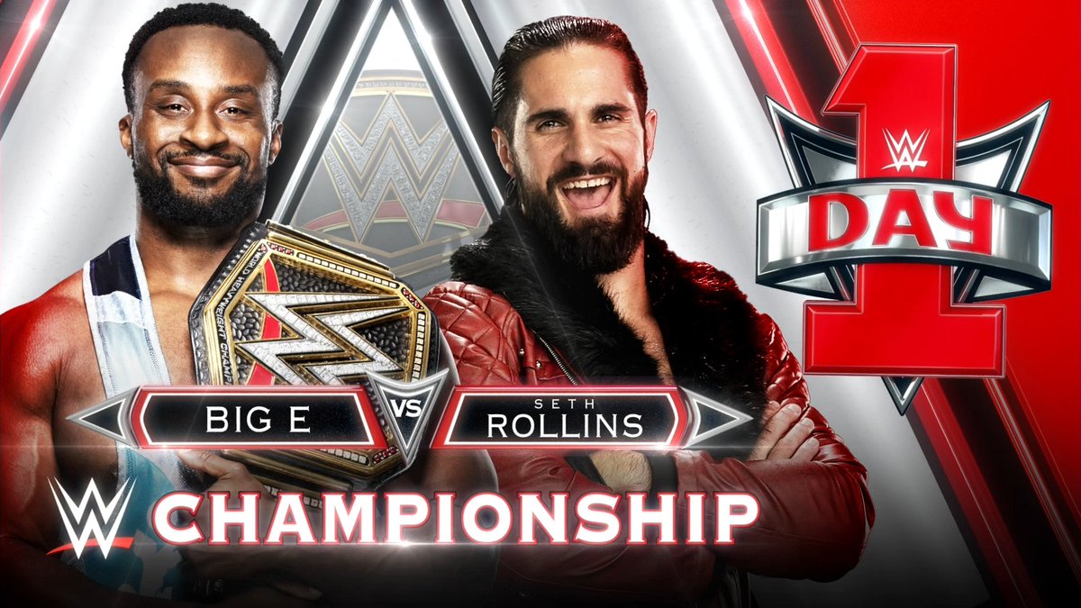 Big E vs. Seth Rollins WWE title match set for Day 1 PPV