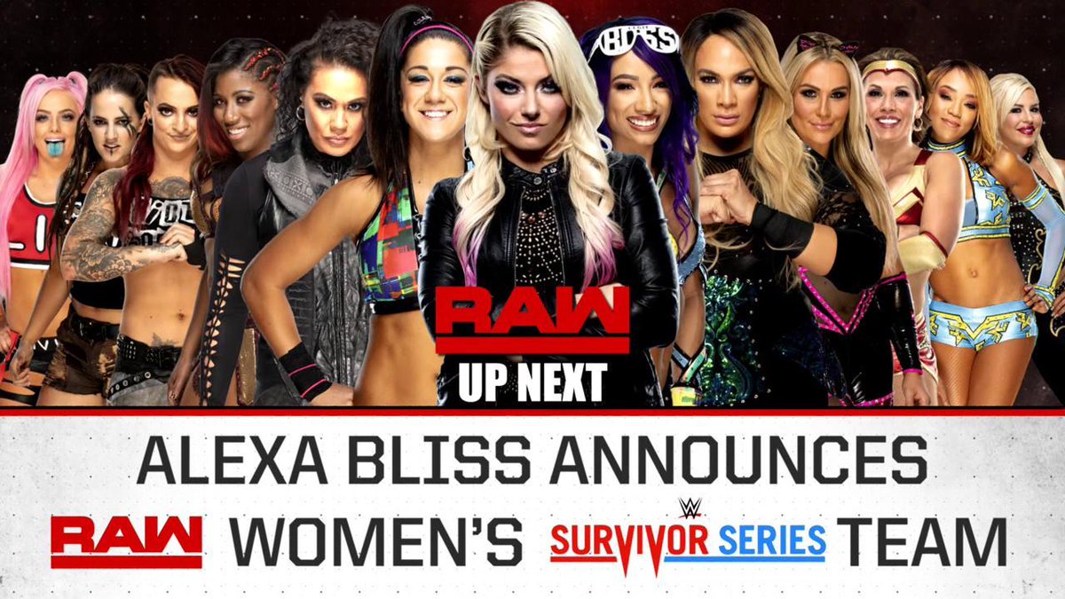 Raw women’s team confirmed for WWE Survivor Series