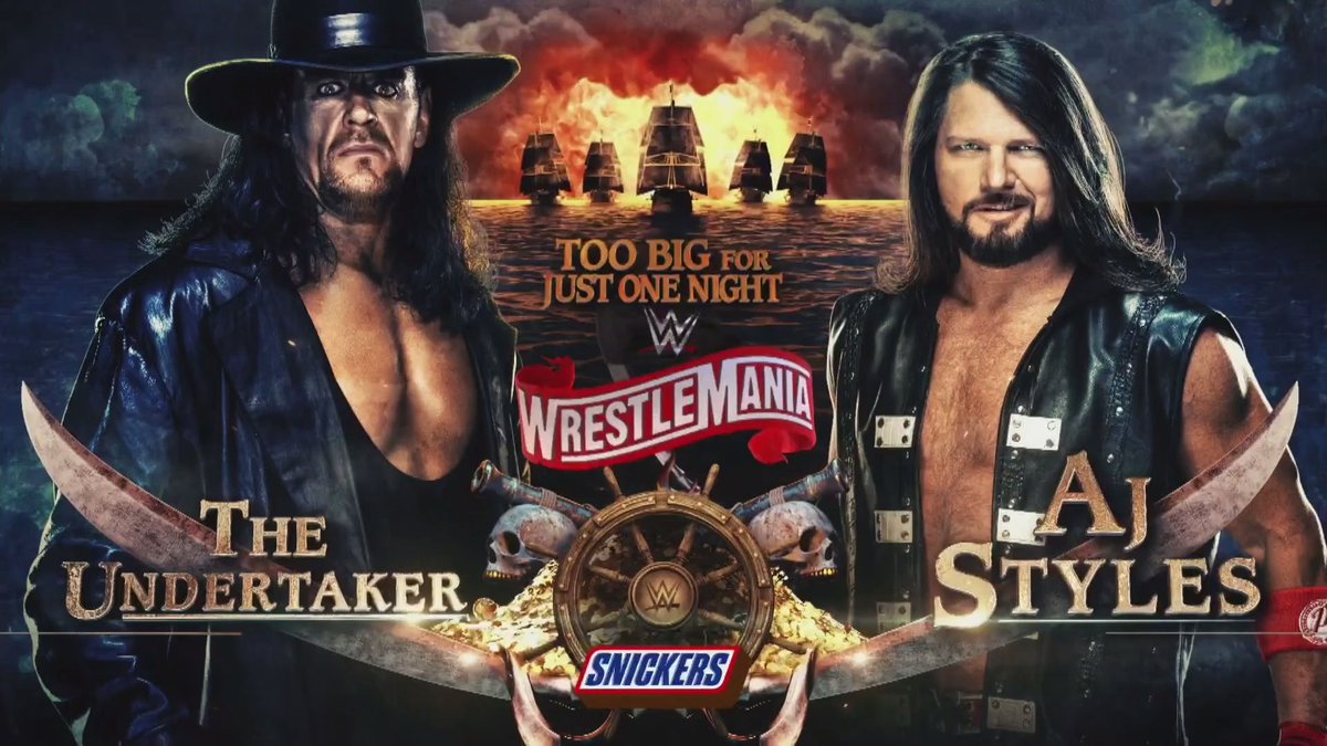 Styles to face Undertaker in boneyard match at WWE WrestleMania 36