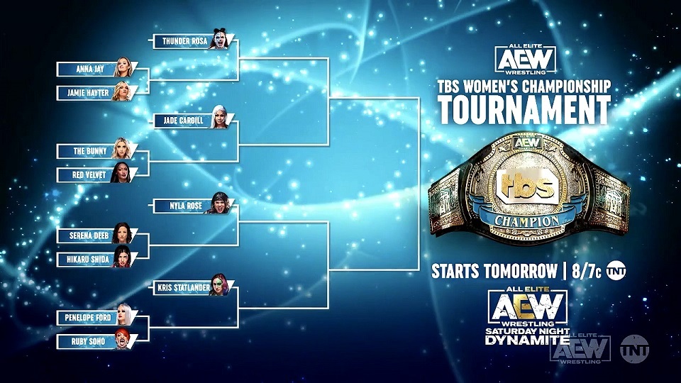AEW reveals full bracket for TBS title tournament