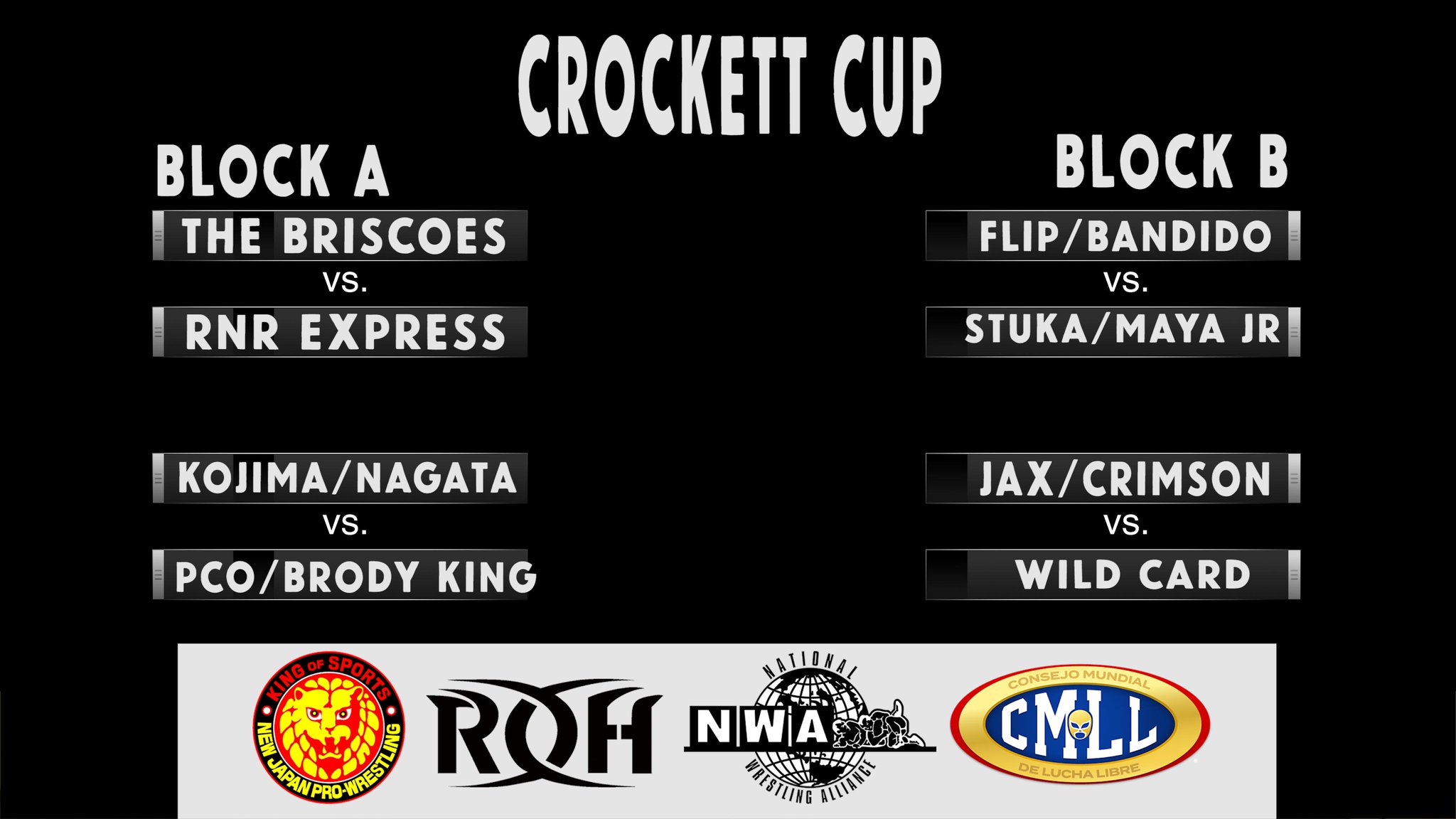 NWA reveals Crockett Cup tournament bracket, title matches