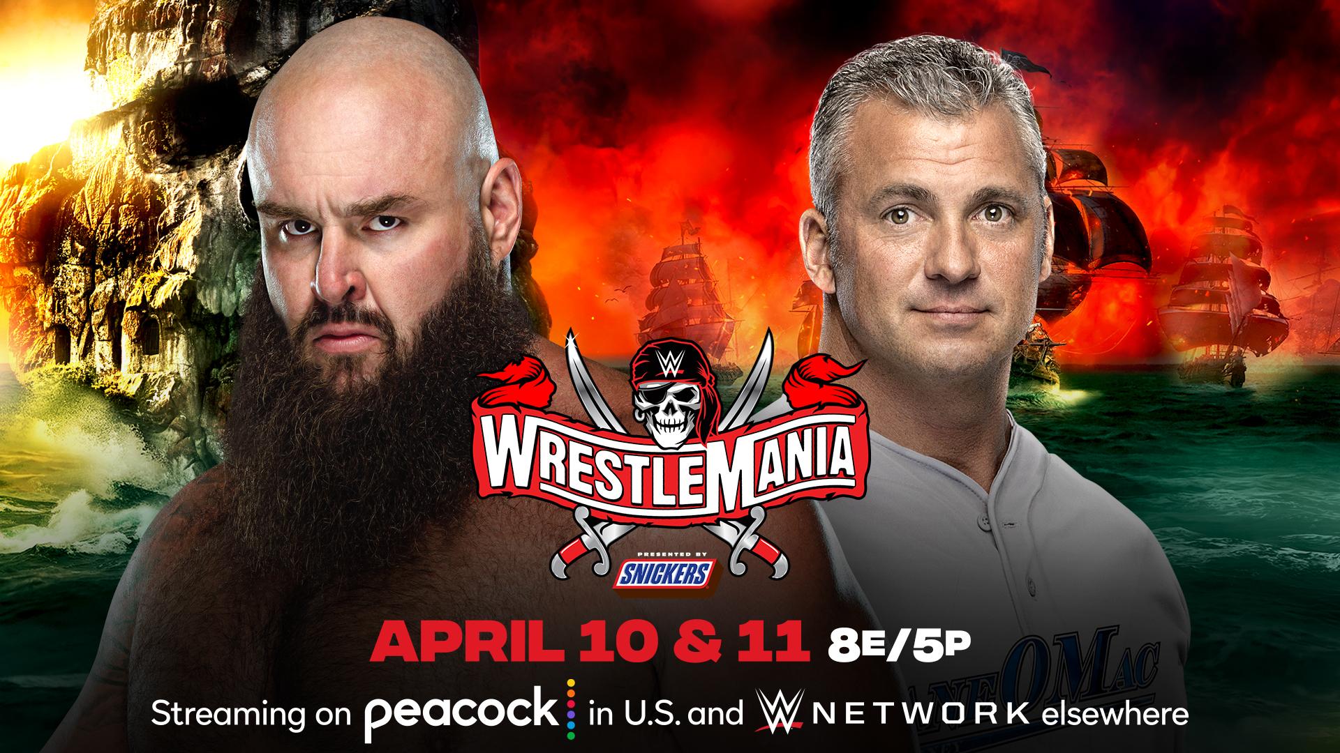 Braun Strowman vs. Shane McMahon added to WWE WrestleMania 37