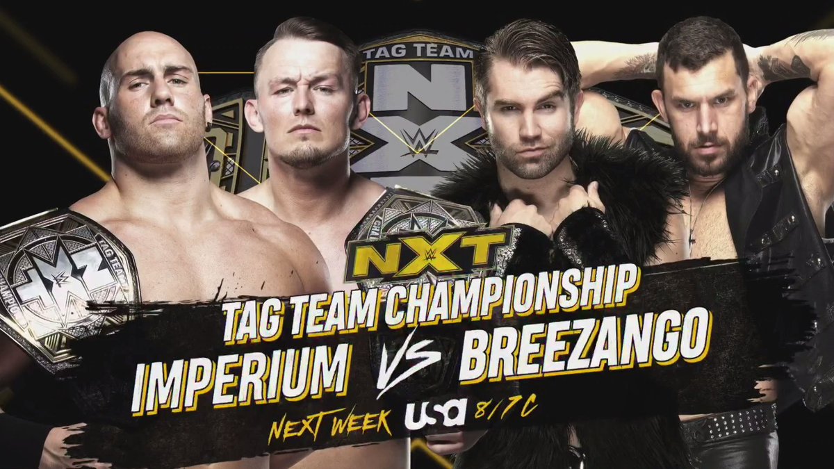Tag Team title match official for next week’s NXT