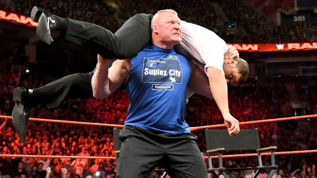 WWE Raw video highlights: Brock Lesnar destroys the Miztourage