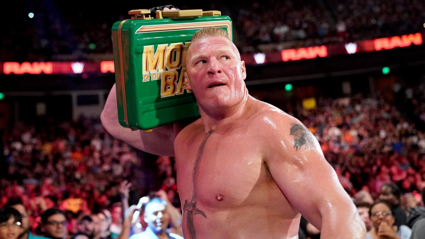 Brock Lesnar cashes in MITB briefcase at WWE Extreme Rules