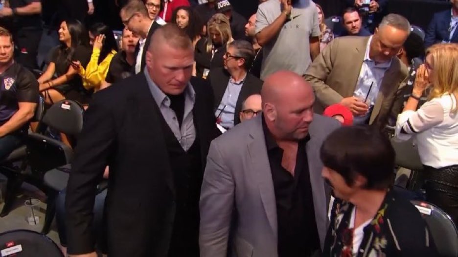 Brock Lesnar cageside for UFC 226, reportedly fighting Miocic-Cormier winner
