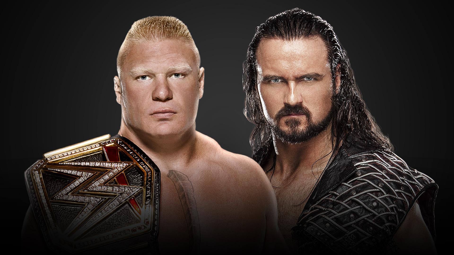 Brock Lesnar vs. Drew McIntyre official for WWE WrestleMania 36