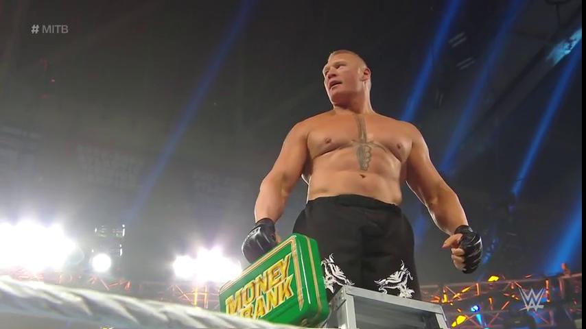 Brock Lesnar wins men’s Money in the Bank ladder match