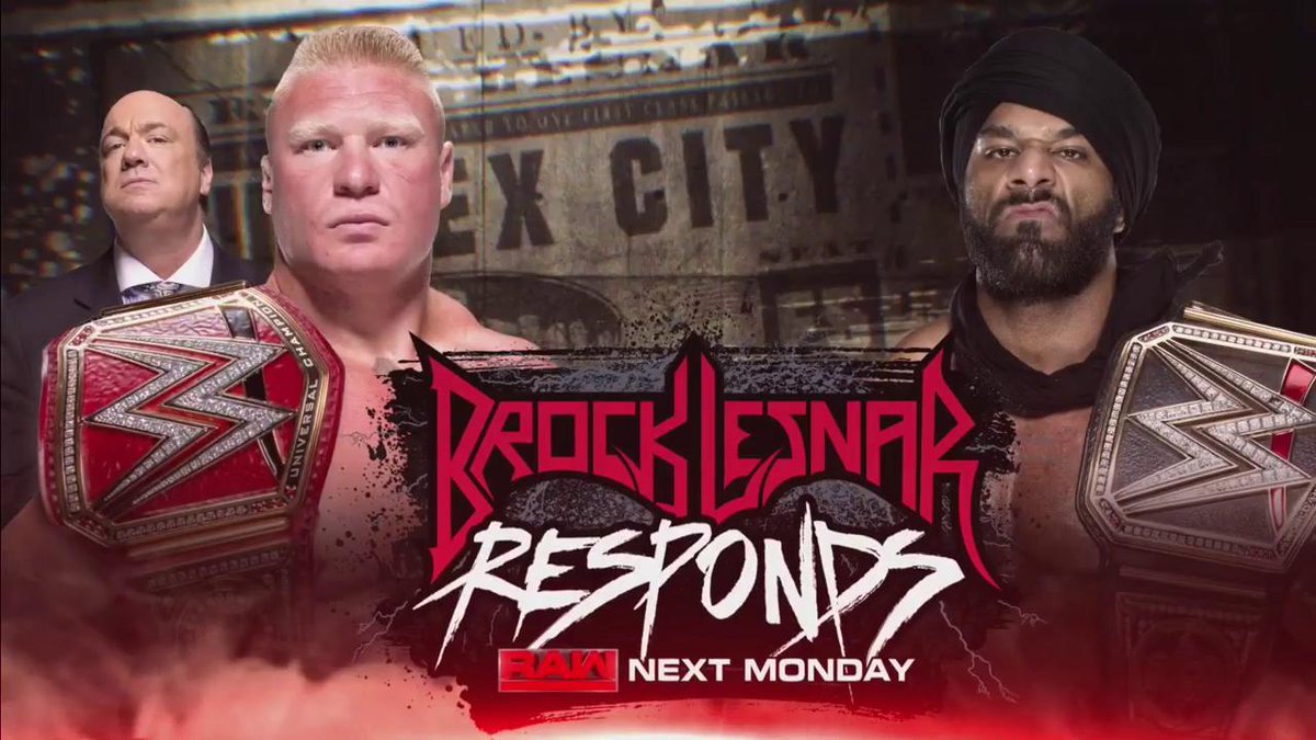 Brock Lesnar to respond to Jinder Mahal’s Survivor Series challenge