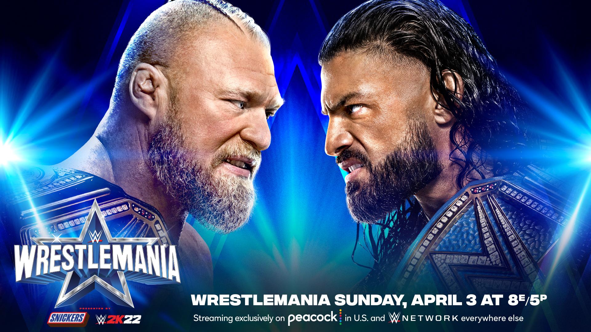 Lesnar vs. Reigns at WWE WrestleMania 38 now a championship unification match