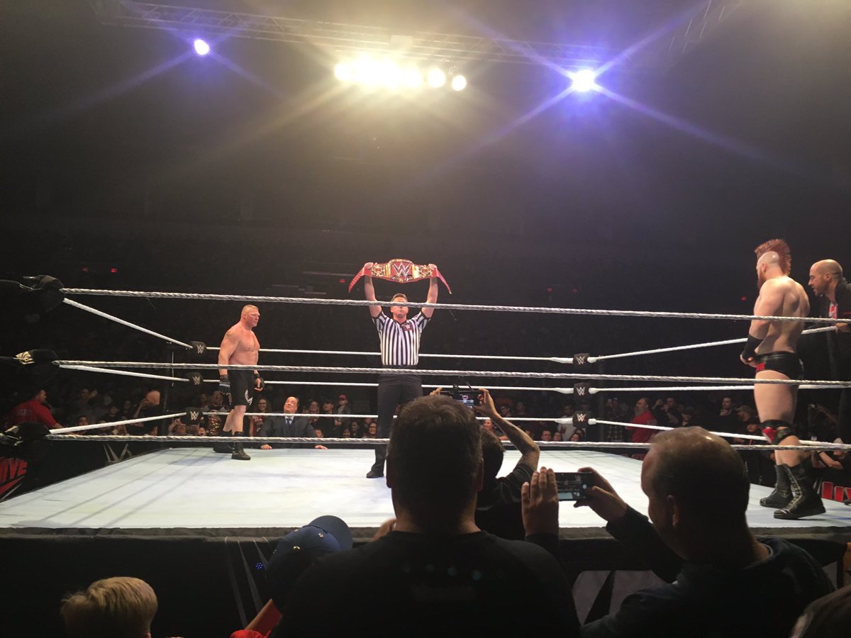 WWE Winnipeg live results: Brock Lesnar defends against Sheamus