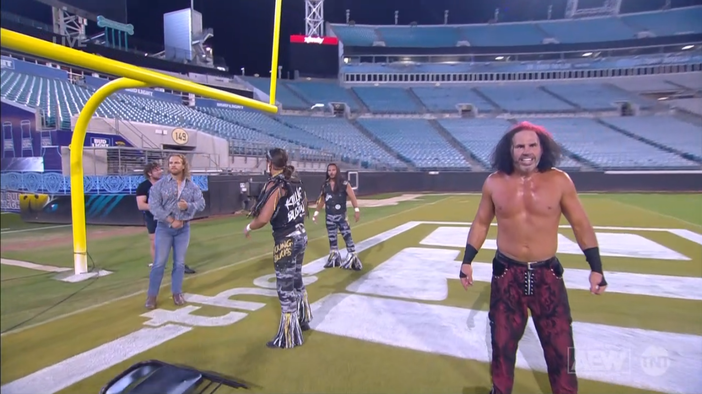 The Young Bucks, Hangman Page appear on AEW Dynamite