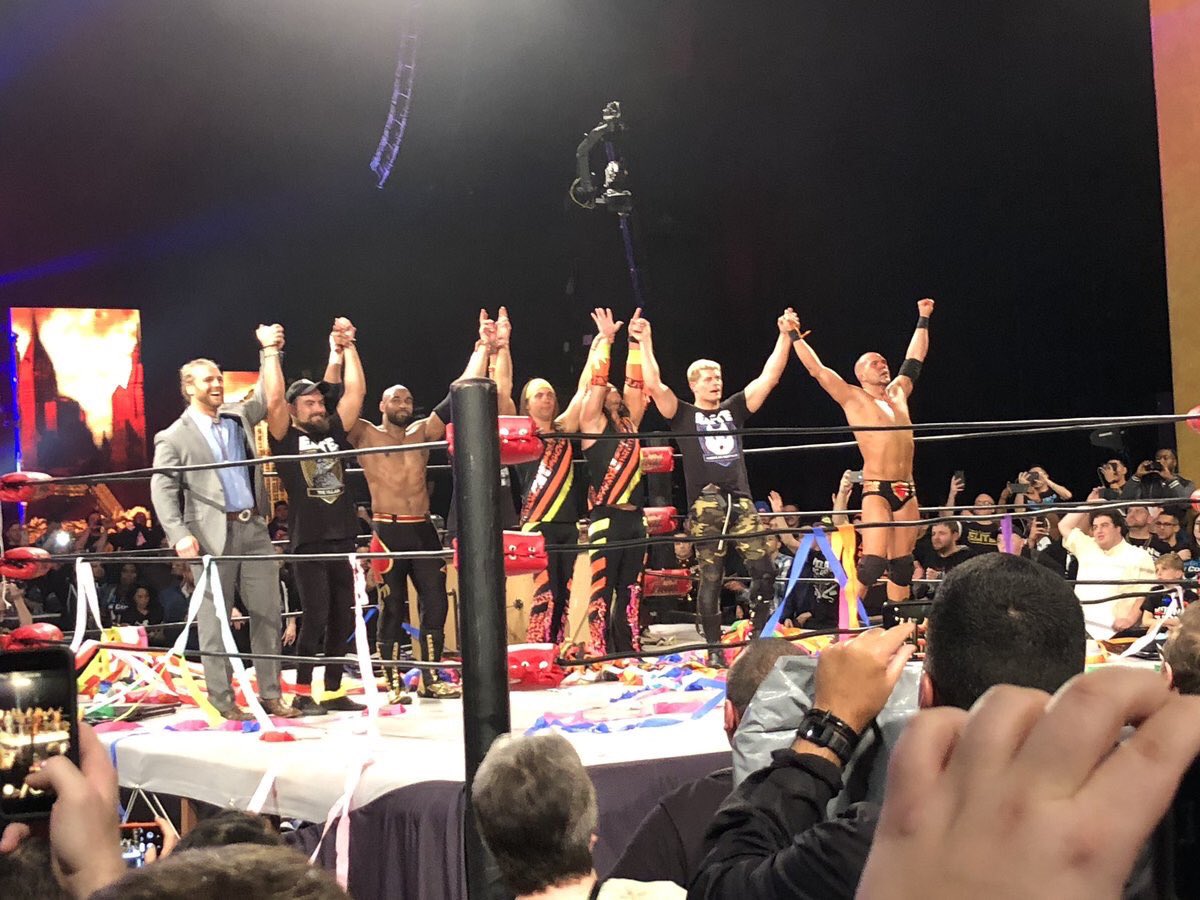 The Young Bucks give post-show speech at ROH Final Battle