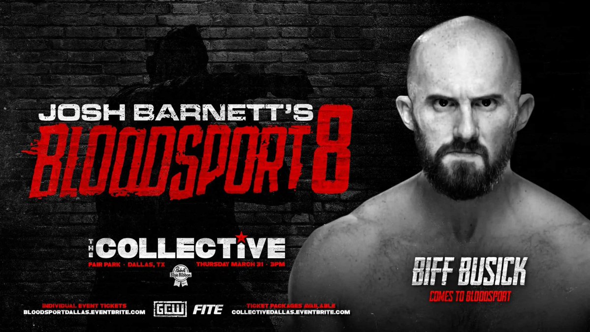 Biff Busick announced for GCW’s Bloodsport, Spring Break events