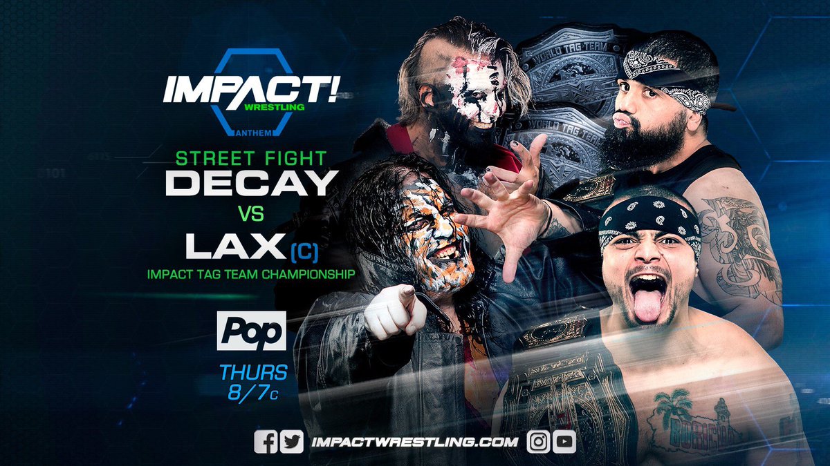 Impact Wrestling results: LAX vs. Decay in a street fight