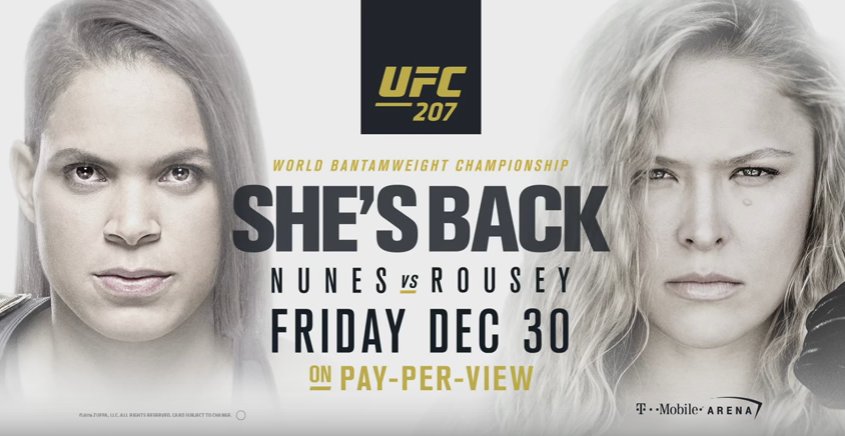UFC 207 live results: Amanda Nunes vs. Ronda Rousey