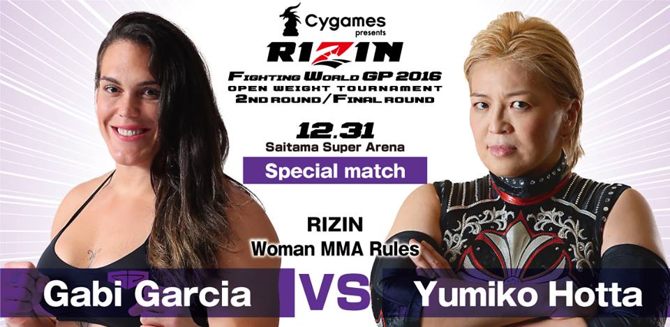 Yumiko Hotta replaces Shinobu Kandori in Rizin fight against Gabi Garcia