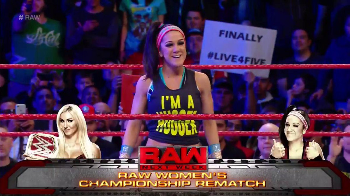 Charlotte Flair vs. Bayley set for next week’s Raw