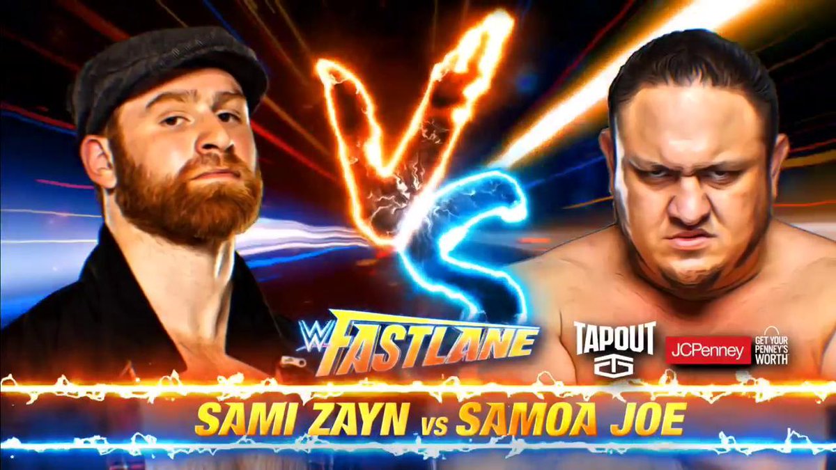 Samoa Joe vs. Sami Zayn set for WWE Fastlane